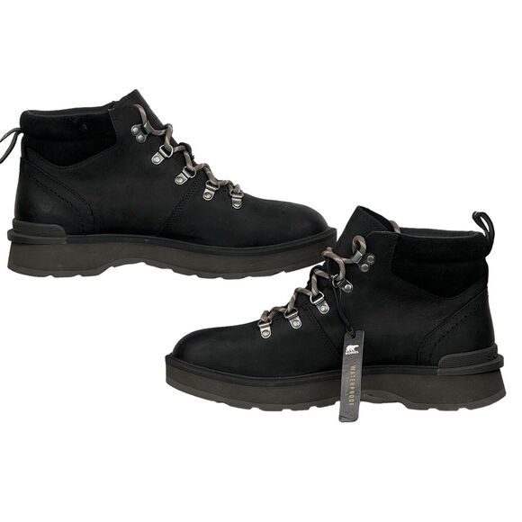 Sorel Hi Line Hiking Boot Women's SZ 10.5 Black Suede Leather NEW Athletic Chunk - Picture 3 of 10